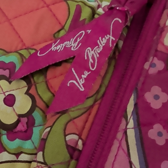 Vera Bradley Pink and Green Floral Quilted Accessory - Picture 2 of 4